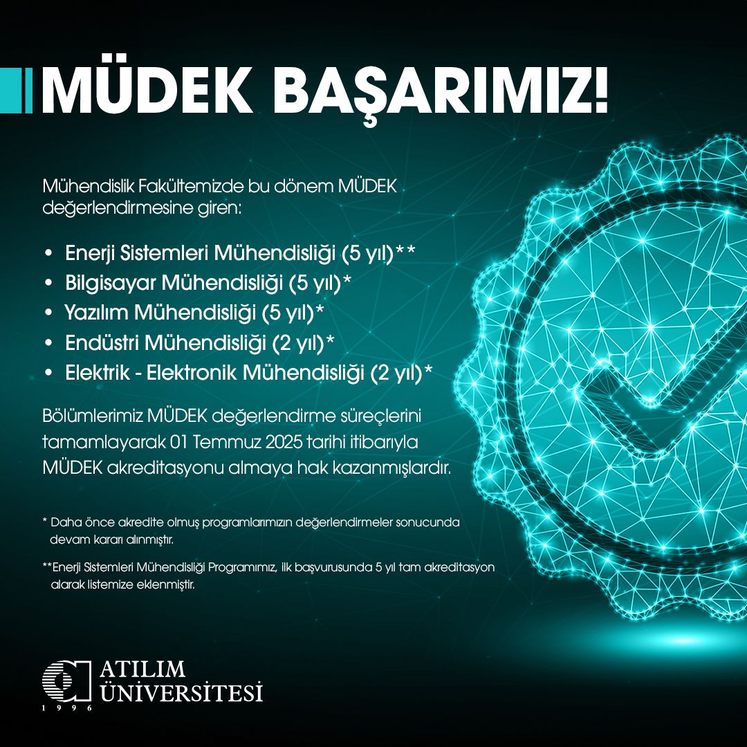 Fakültemizin MÜDEK Akreditasyon Başarısı.....